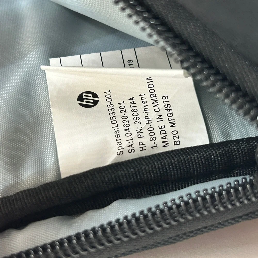 HP 17 Laptop Backpack Black RFID Blocking Business Travel Computer Bag 3E2U5AA
